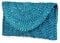 Syrads Women’s Straw Evening Clutch Purse Summer Beach Handbag Straw Woven Envelope Bag,Lake Blue