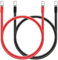 Simmpatuu 2 Stück Auto Batteriekabel 100CM,Batterie-Kabel 12V Kupferkabel Kupfer Stromkabel mit M8 Ringklemmen,Versorgungsbatterien und Traktionsbatterien,5WAG/16mm²