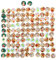 MAGICLULU Aufkleber 100 Stück Weihnachtliche Cabochons mit Flacher Rückseite Glas-Cabochons im Weihnachtsstil Patch-Mosaik Bedruckte Cabochons für Die herstellung mit Fotoanhängern – 12 Mm
