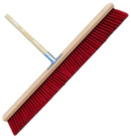 Synx Tools Scopa per scopa in plastica 80 cm - Scopa da strada - Spazzole per scrub - Scopa esterna Setole in plastica -con Acciaio 160 cm