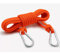 HAMIMI Sicherungsseil Outdoor-Seil Kletterseil Nylon Statisches Seil Mit 2 Stahlhaken Für Arbeiten in Der Höhe/feuerleiter/abseilen/Sport Camping Usw,6mm-5m