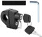 Lucchetto Casco Moto, Antifurto Casco Moto, Helmet Lock, Lucchetto per Casco Moto, Lucchetto Universale per Casco con Chiavi, Per Tubi del Manubrio da 22-28 mm, Moto, Scooter, Protegge il Casco