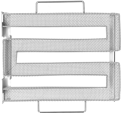 Dpofirs Plateau de Fumoir Labyrinthe, Matériau en Acier Inoxydable pour Générateur de Fumée de Barbecue, Filet de Barbecue pour Fumer de la Viande Chaude ou Froide, du Fromage, du Poisson et du Porc