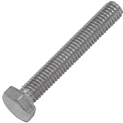 SCREW REBEL Sechskantschraube mit Vollgewinde aus Edelstahl A2-70, M12 x 80-25 Stück, DIN 933 Maschinenschrauben V2A