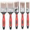 Bonetti 5pc Paint Brush Essentials Set | Cutting In, Trim, Wall & Ceiling Brushes | Synthetic Bristle Brushes for Masonry, Satin, Stain, Indoor and Outdoor Painting & Decorating