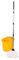 Requisite Needs Professional Mop and Bucket Set Heavy Duty with Wringer and Two Traditional Cotton Mop Heads for Cleaning Floors –Mop Bucket Capacity 16L with Pouring Lip (Yellow)
