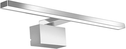 NBEASTKEY LED Badezimmer Spiegel Lampe, Moderne Wandlampe für Badezimmer und Wohnzimmer, 5W 30 cm 230 V 4000 K IP 44 Wasserdichtes neutrales Licht Make-Up Licht Spiegel Lampe, Silber(Chrome)