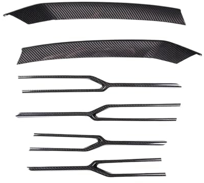 ABLSUR Grill Für Lamborghini Für Urus 2018 2019 2020 2021 Carbon Faser Auto Vorderen Stoßfänger Grille Trim Vorne Nebel Licht Trim Aufkleber Gitter