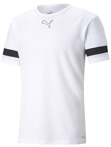 PUMA Herren teamRISE Jersey CE Trikots, Puma White-Puma Black-Puma White,
