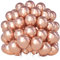 Teselife Palloncini Oro Rosa Metallizzati - 100 Pezzi 12 Pollici Cromati per Compleanno, Baby Shower, Anniversario, Laurea, Decorazioni Festa Fidanzamento - Uomini e Donne