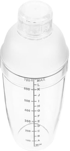 LABRIMP Cocktail Shaker Cup 700ml Hand Shake Mixer Bar Shaker Measuring Scale Leakproof for Home Bar Use