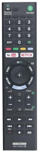 RMT-TX300E Télécommande de rechange pour TV Sony BRAVIA KD-65X7000E KDL32W660E KDL40W660E KDL49W660E KD-55X7000E KD43X7000E KD49X7000E KD55X7000E KD60X677700E 00E KD6 5X7000E KD49X7000E KD55X7000E