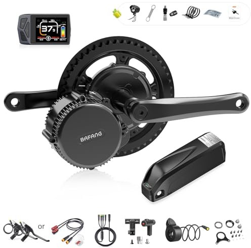 Bafang 48V 750W Mid Drive Kit BBS02B Mid Motor Electric Bike Conversion Kit with 48V 20Ah Downtube Battery & EKD01 Display & 44T Chainring Ebike Conversion Kit for BB68-73mm