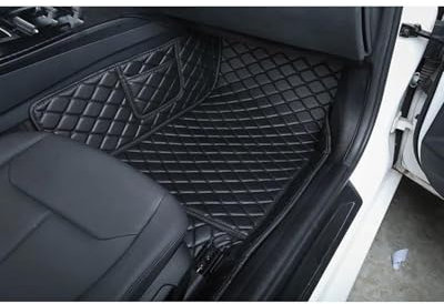 SSUYGF Auto Fussmatte Für Skoda Für Kodiaq 2017 2018 2019 2020 2021 Auto-Fußmatten wasserdichte vollständige Abdeckung Liner Automatten Innenzubehör Autofußmatten(Black Passenger)