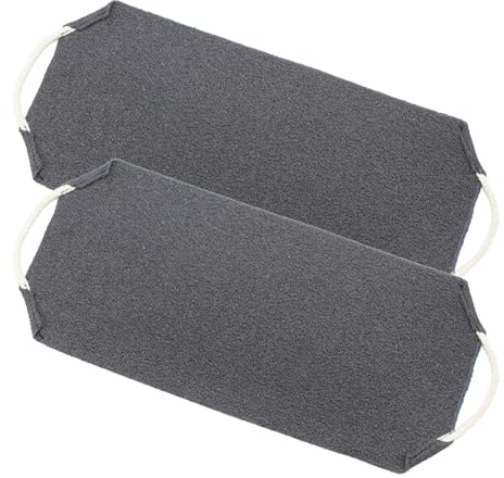 Serviette de toilette, de toilette grattoir pour le corps - 2 serviettes | de toilette avec poignées pour une utilisation sous la douche - de toilette extensible en nylon à séchage de