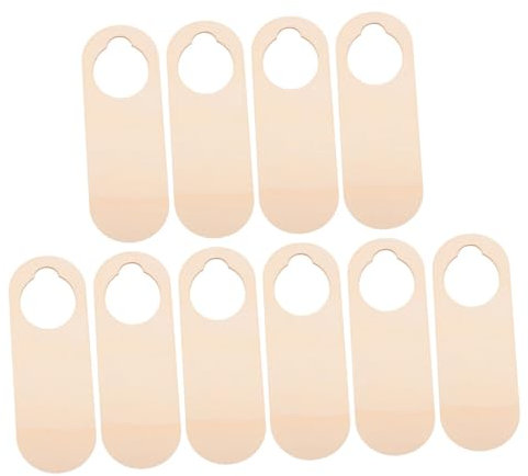 Alipis 20stücke Holzschilder Für Türgriffe Zum Aufhängen Dekorative Türhänger-schilder Blanko-türhänger Aus Holz Türhänger-tags Zum Basteln Und Dekorieren