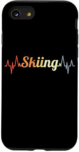Coque pour iPhone SE (2020) / 7 / 8 Ventilateur de ski ECG vintage