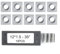 HpLive 10 Stück 15mm Quadrat Gerade Carbide，Vierkant-Hartmetall-Schneidplatten Fräser Wendeschneidplatten für Holz-Drehbank Werkzeug