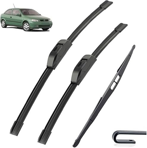 KJJjQf Coche Limpiaparabrisas para Opel Astra G Liftback 1998-2004 20+19+16 Juego de escobillas limpiaparabrisas Delanteras Cepillos for Parabrisas