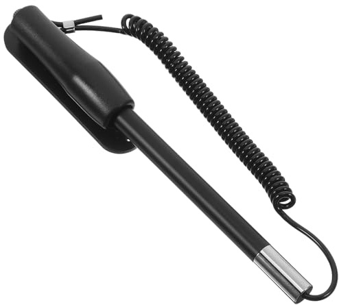 Stylet Capacitif Rétractable Jr13-t en Aluminium pour Écrans Tactiles | Pointe Souple, Contrôle Précis, avec Porte-stylo à Ressort, Usage Tableau de Bord Voiture et Tablette