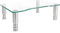 Clear Computer Monitor Stand Riser with Height Adjustable Multi Media Desktop Stand for Flat Screen LCD LED, Laptop/Notebook/Xbox One,HD01T-002