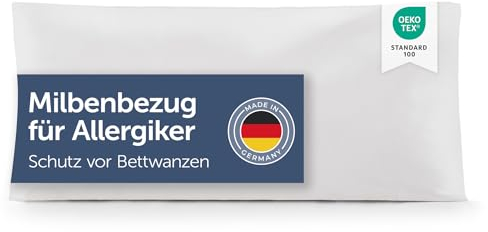Blumtal® Milbenbezug Kissen 40x80 cm - Oeko-TEX zertifizierte Allergiker Bettwäsche Kissen 40x80 cm - Kissenbezug gegen Hausstaubmilben - Encasing Kissen 40x80 cm - Antiallergische Bettwäsche Kissen