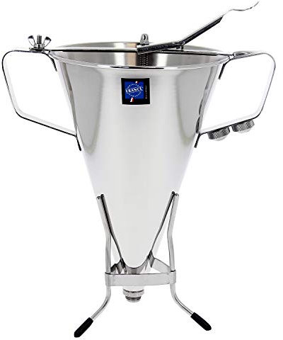 DB Entonnoir de Buyer en acier inoxydable 3,3 L Kwik MAX Entonnoir automatique pour fondant