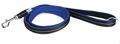 Julius-K9, IDC Powairleine, Größe: 1,2 m mit Schlaufe und mit kleinen Karabiner, Blau