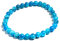 RICHRAIN Natürliches blaues Apa-Armband, Meeresrad-Energiearmband, rundes Perlenarmband für Damen, 18 cm, Kristall