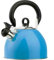 DWD ® Whistling Stainless Steel 2.5 Litre Travelling Kettle I Folding Handle I Flip & Pour Spout Cap I Camping Fishing Caravan Holiday Home I Retro Classic Lightweight (Sky Blue)