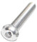 Viti a testa tonda con esagono incassato M10 x 55, 6 pezzi ISO 7380-1 A2, in acciaio inox, vite a testa svasata