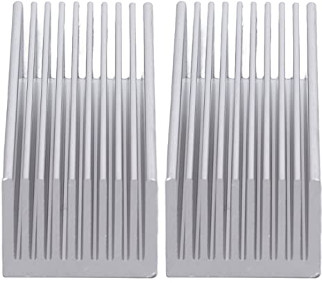 2 Pezzi Dissipatore Di Calore in Alluminio, 100x40x30mm Alta Efficienza Resistente Alla Corrosione Dissipatore Elettronico Radiatore Per Chip Elettronico Per Scheda Di(senza Adesivo)
