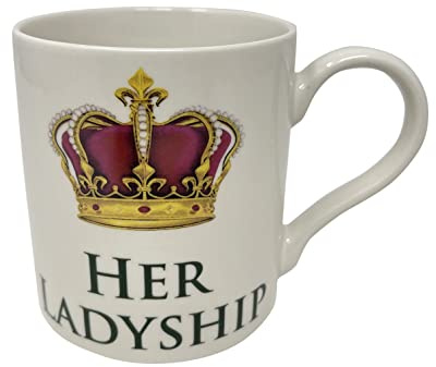 HTUK Lordship and Ladyship Mugs Couple Gifts, New Home, Engagement, Wedding, First Home, New House, His & Hers Her Ladyship and His Lordship Mugs (Her)