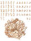 BEEFLYING 156 Stück Buchstaben-Anhänger-Charme 26 Buchstaben-Charms Anhänger mit Anfangsbuchstaben A~Z für Halsketten Armbänder Schmuckherstellung Bastelbedarf (Gold)