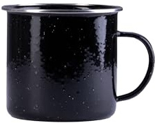 Western Trinkbecher Emaille • Klassischer Outdoor-Becher in 350 ml oder 650 ml • Robuste Emaille-Tasse für Camping, Bushcraft & Wandern • Nostalgischer Emaillebecher in zwei Größen