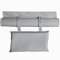 Ersatz-Stofftuch für Garten, Terrasse, Liegestuhl, Strand, Outdoor, Camping, Klappstuhl, Oxford-Segeltuch, 115 x 43 cm, Farbe: Grau