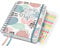 SIGEL J4602 Spiral-Kalender Jolie 2024, Rose Inspiration, ca. A5, Hardcover, Gummiband, Stiftschlaufe, Einstecktasche, 2 Zeichenbänder, 240 Seiten, aus nachhaltigem Papier, Terminplaner