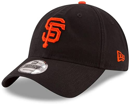 New Era MLB Khaki Core Classic 9TWENTY verstellbare Mütze, Einheitsgröße, San Francisco Giants Schwarz, Einheitsgr��e