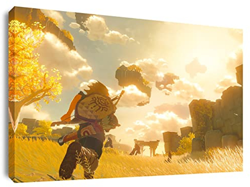 Artis Prints Leinwandbild The Legend of Zelda, Breath of The Wild 2, Klein bis XXL, Inneneinrichtung - Wohnzimmer - Wohnung, Dekoration