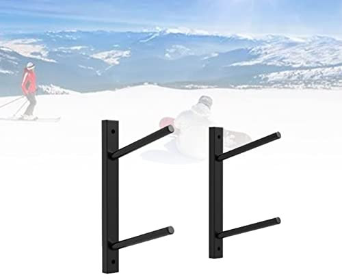 DYK&NX Support de Stockage de Mur de Ski, Support Mural Multi Horizontal pour Ski pour Un Rangement Peu encombrant