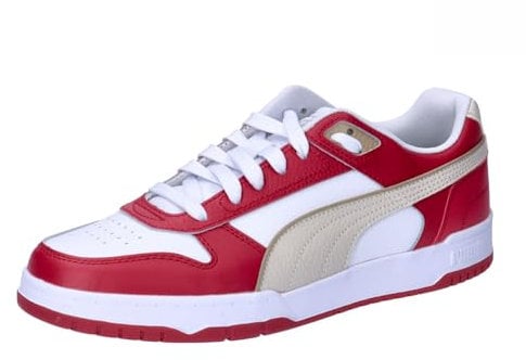 PUMA Unisex Rbd Game Low Sneaker, White Club Red Alpine Snow, 38 EU
