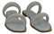 Tosca Blu S372 Sandali Bassi Donna Con Fasce Tacco 2 cm Rosa Gold o Argento Eleganti Aperti (Argento, numeric_37)