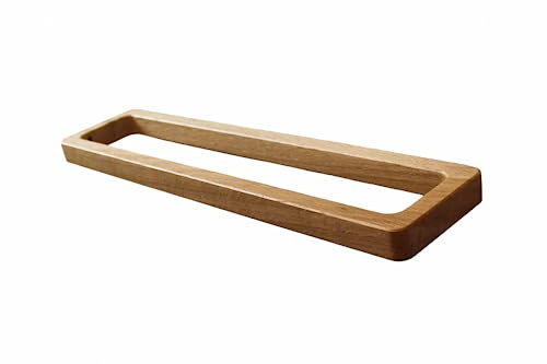 Handtuchhalter Holz Eiche ohne Bohren Handtuchstange Bad selbstklebend Badetuchhalter Gästehandtuchhalter Wandmontage Klebemontage LPManufaktur