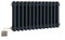 Manissa Electric Anthracite Traditional Column Radiator with PTC Element Old Cast Iron Type School Radiator + 7 Day Timer/Thermostat (2 Column 300mm H x 416mm W)