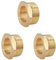SOMATHERM FOR YOU - Bague réduction laiton - 6 pans - Mâle 20/27 - Femelle 15/21 Gris (Lot de 3)