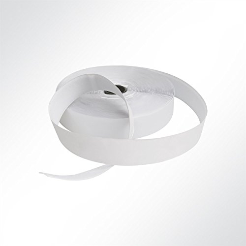 LYSEL® Klettband Flauschband selbstklebend Hotmelt Universalkleber weiß Breite 50mm VE 23 Meter