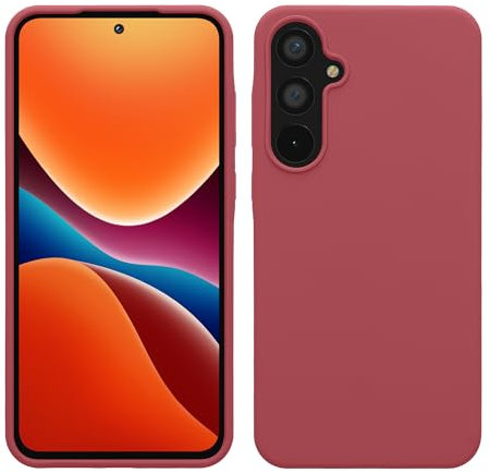 kwmobile Cover per Samsung Galaxy A55 5G Custodia - Back Case per Smartphone in Silicone TPU - Protezione Gommata - rosa scuro