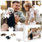 MJARTORIA Personalisiert Puzzle Selbst Gestalten 35 70 120 200 300 500 1000 Teile, Fotopuzzle mit Eigenem Bild Text Namen Geschenk für Erwachsene Jungen Mädchen Kinder