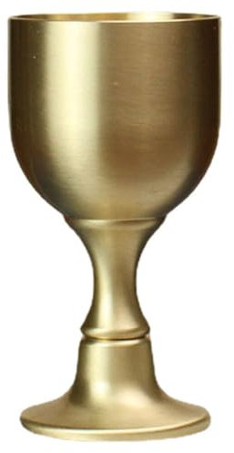 Kichvoe Verre À Vin En Laiton Coupe De Communion Calice À Vin Coupe Du Saint Graal Coupe D'Autel Gobelet Médiéval Coupe D'Église Gobelet Coupe À Vin Calice Pentagramme Verres À Cocktail