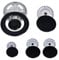 Eawfgtuw Gas Burner Crown and Flame Cap Kit, Oven Cooker Hob Gas Burner Set,For Stoves Crown Flame Cover Replacement Part(Concave)